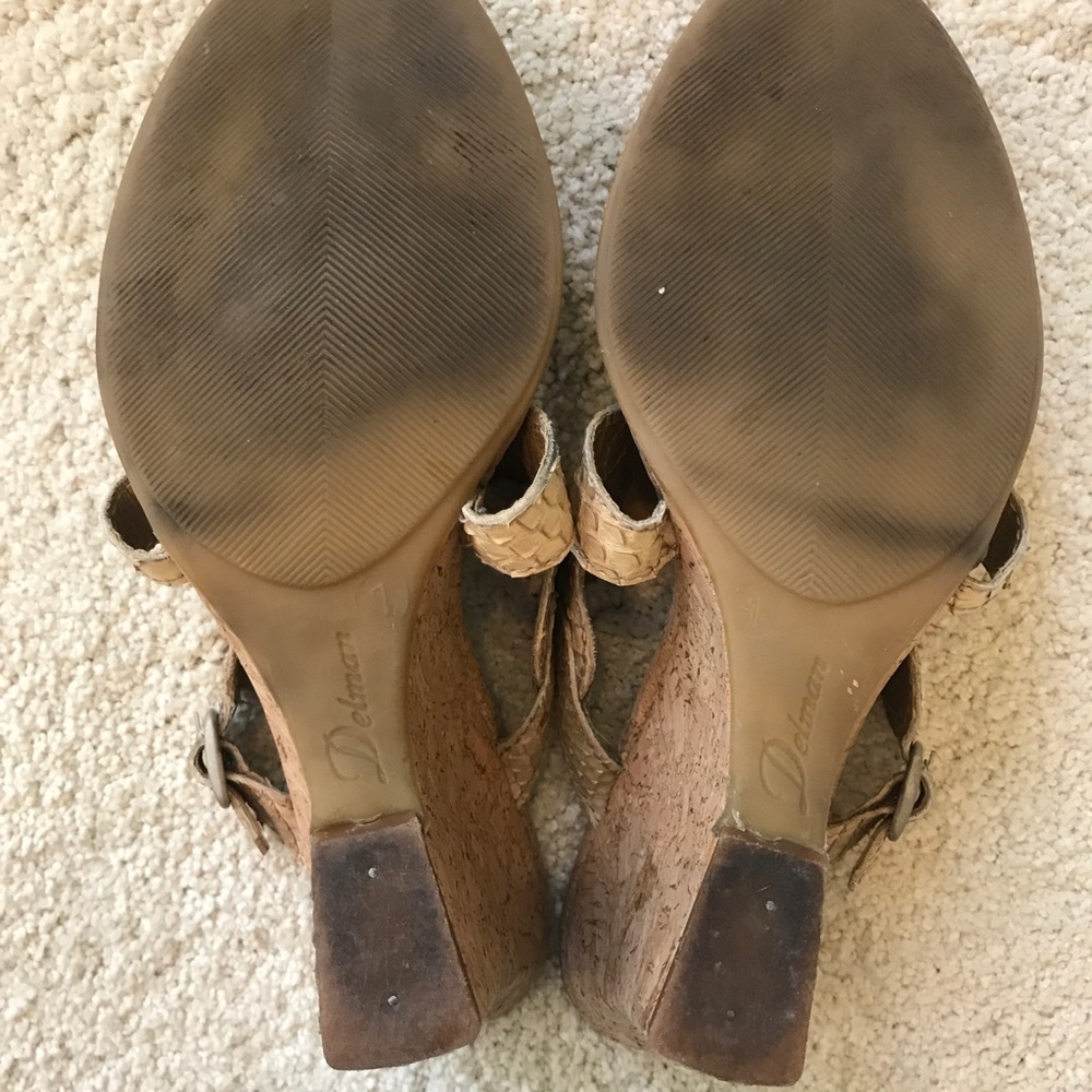 Delman Cork Wedge - Picture 7 of 7